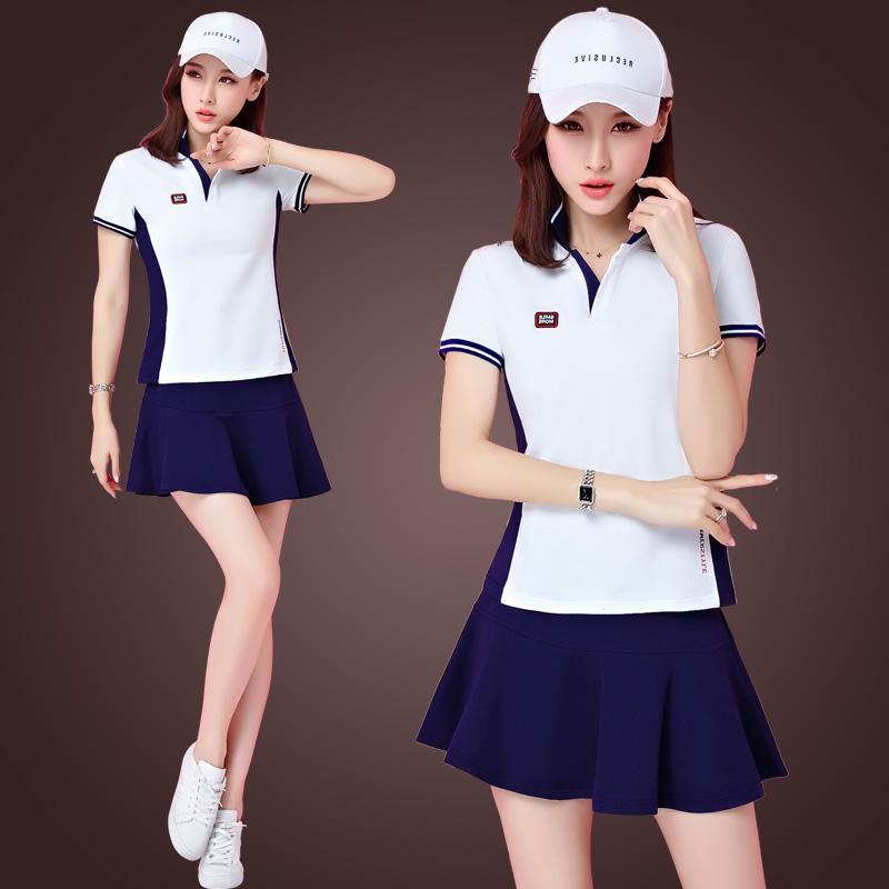 高檔正品牌夏季短袖短裙運動服套裝女2019新款立領夏天休閑女寬松在類目 女裝/女士精品, 套裝/學生校服/工作制服, 休閒運動套裝中 - 來自Buy2taobao.com提供專業的淘寶代購服務