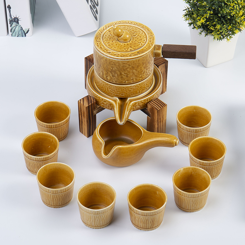 简质 懒人防烫半全自动茶具套装中式复古石磨泡茶壶整套简约茶杯在类目 餐饮具, 茶具, 功夫茶具中 - 来自Buy2taobao.com提供专业的淘宝代购服务