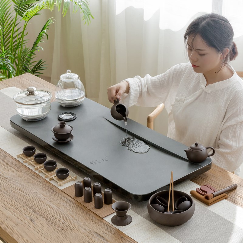 全自动茶盘一体电磁炉乌金石茶盘家用茶海大号功夫茶具套茶具套装在类目 餐饮具, 茶具, 茶盘中 - 来自Buy2taobao.com提供专业的淘宝代购服务