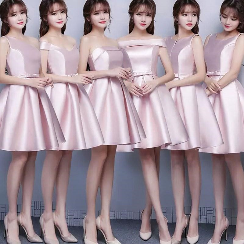 伴娘服长款2018新款韩版姐妹团毕业聚会年会晚礼服春季粉色姐妹裙在类目 女装/女士精品, 婚纱/旗袍/礼服, 礼服/晚装中 - 来自Buy2taobao.com提供专业的淘宝代购服务