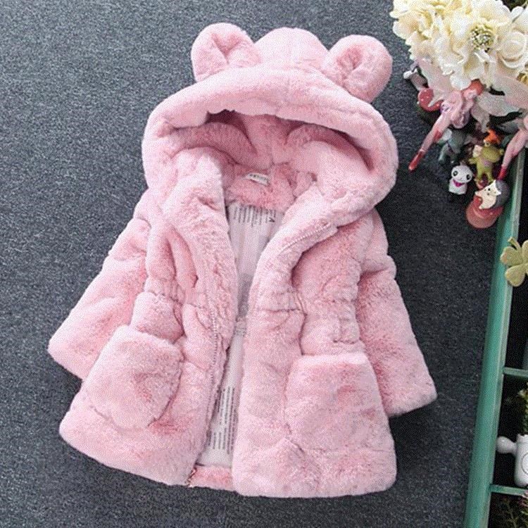 Baby Girls Winter Jacket Warm Fur Fleece Coat kids Outerwear|ruв категории Детская одежда, пальто/пиджак/пальто, пиджак/меха - от Buy2taobao.com для оказания профессиональной услуги покупки агента Taobao