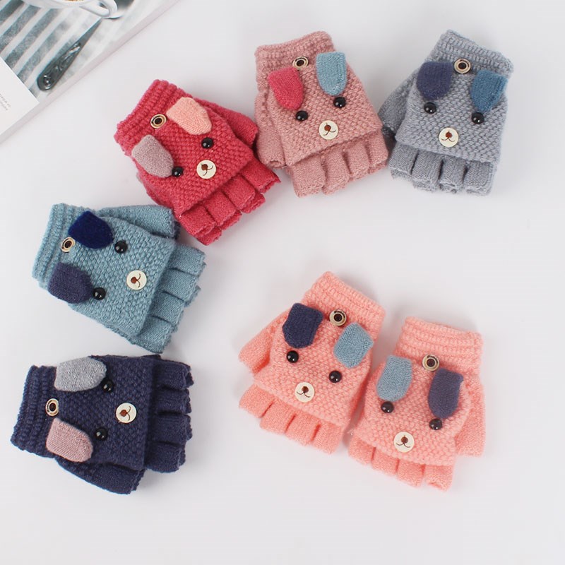children Flip glove Autumn and winter Boy girl Warm gloves pupil write Fingers Knitted glovesin the Children/Baby/Family fitted , Hat/Muffler/Masks/Gloves/Earmuffs/Booties , Gloves category - from Buy2taobao.com to provide professional Taobao agent buy service