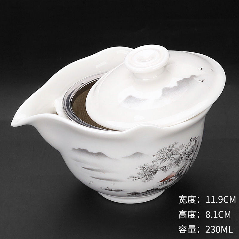 tea set suit a complete set Special Offer ceramics Cover bowl Tea cup Teacup Kungfu Online Three talents Large Jingdezhenin the Tableware , Tea set , Kung Fu Tea category - from Buy2taobao.com to provide professional Taobao agent buy service