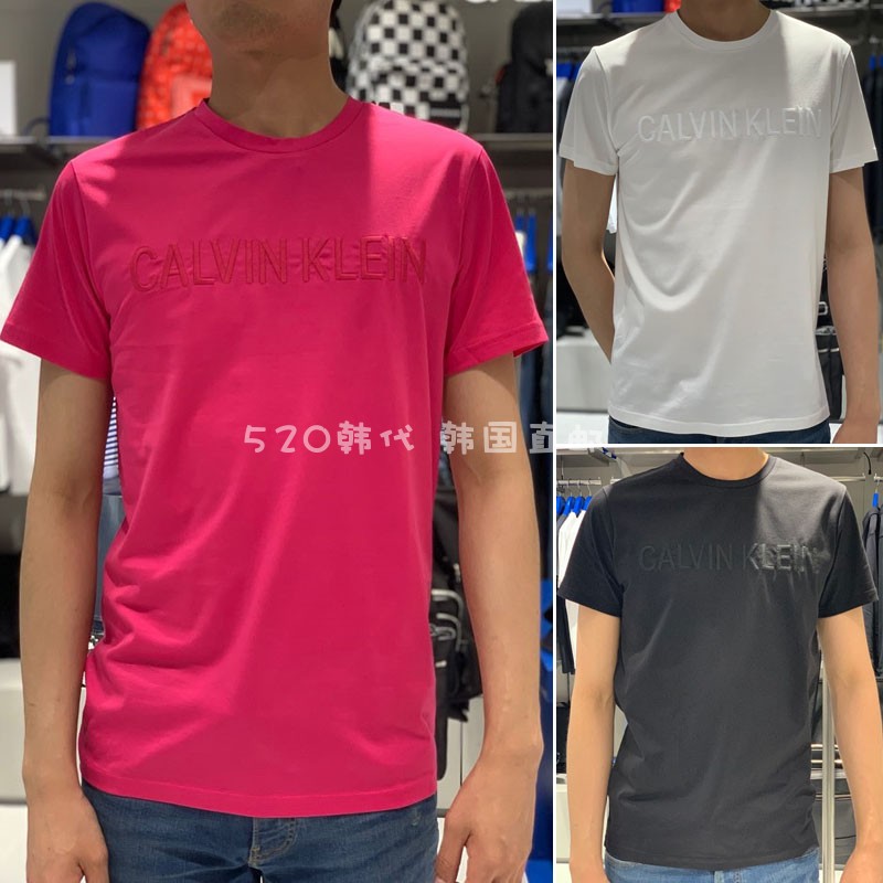 CK T-shirt the republic of korea Agency purchase 2019 summer T-shirts letter pure cotton leisure time Socket Short sleeved shirt J312986in the Men's clothing, T-shirt category - from Buy2taobao.com to provide professional Taobao agent buy service