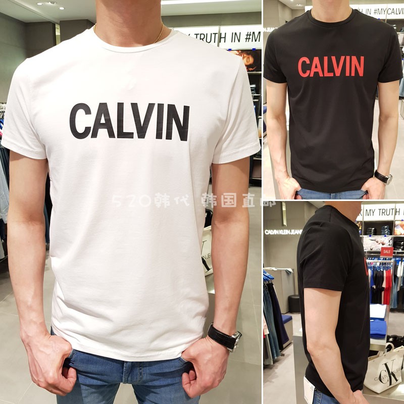 ck男T恤 韩国专柜正品代购 19春经典LOGO印花圆领短袖 J311284在类目 男装, T恤中 - 来自Buy2taobao.com提供专业的淘宝代购服务
