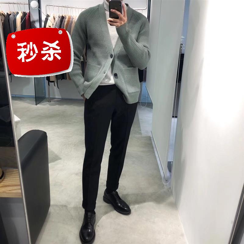春季新款外穿開衫男韓國毛衣純色v領針織衫修身溜肩11毛衣男在類目 男裝, 針織衫/毛衣中 - 來自Buy2taobao.com提供專業的淘寶代購服務