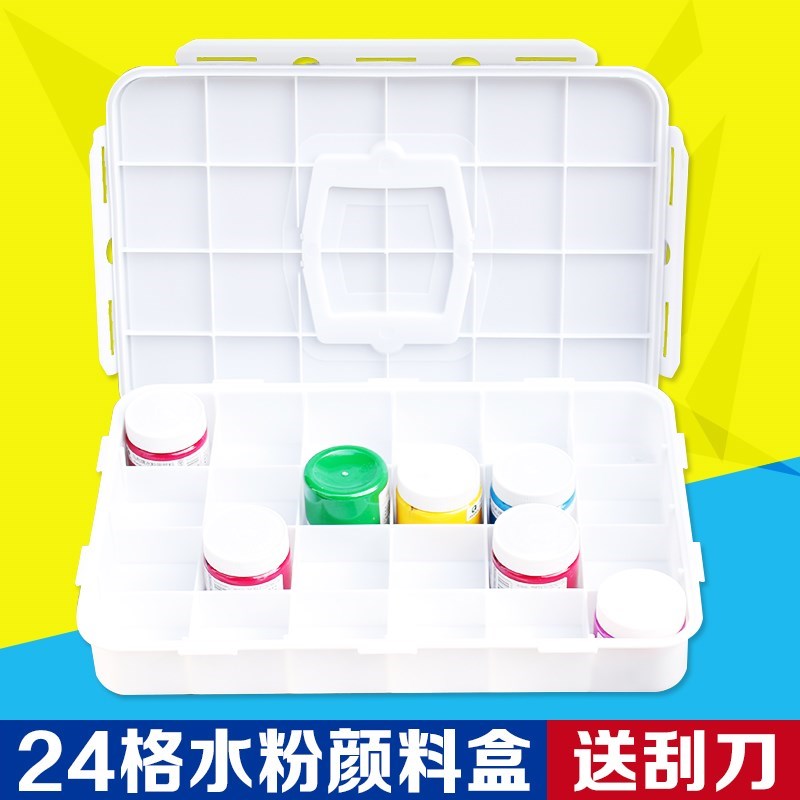24 bottled Color palette Portable Paintbox Super large direct bottled Gouachein the Toy/Childs/Puzzle/Building block/Model , Painting Supplies , Palette category - from Buy2taobao.com to provide professional Taobao agent buy service