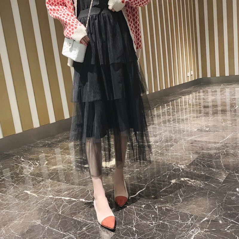 Paige black Jacobs skirt student Korean Edition Overknee Mid length version Easy Xian Qi David Cake skirtin the Women's clothing/Boutique , Skirts category - from Buy2taobao.com to provide professional Taobao agent buy service