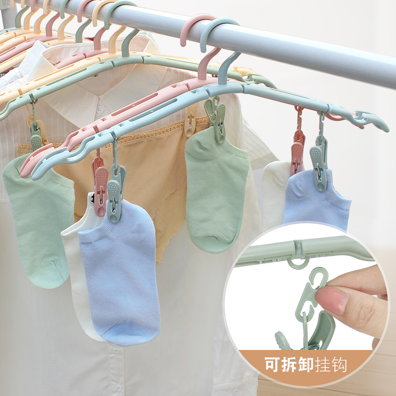 折叠衣架便携旅游挂衣架旅行多功能衣服衣挂晾衣架子家用衣撑夹子|ruв категории получать отделка, поездка получать утварь, переносная вешалка - от Buy2taobao.com для оказания профессиональной услуги покупки агента Taobao
