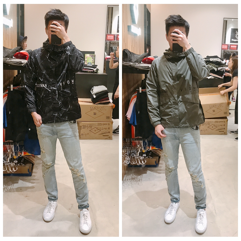 海龟与红翼 it musium 19春男 简约字母拉链连帽风衣外套|msdalam kategori Pakaian Lelaki, windbreaker - dari Buy2taobao.com untuk memberikan perkhidmatan ejen Taobao profesional membeli