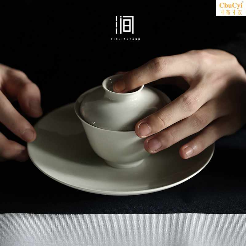 三才盖碗景德镇瓷器泡茶茶碗壶承家用功夫茶具草木灰复古茶杯在类目 餐饮具, 茶具, 盖碗中 - 来自Buy2taobao.com提供专业的淘宝代购服务