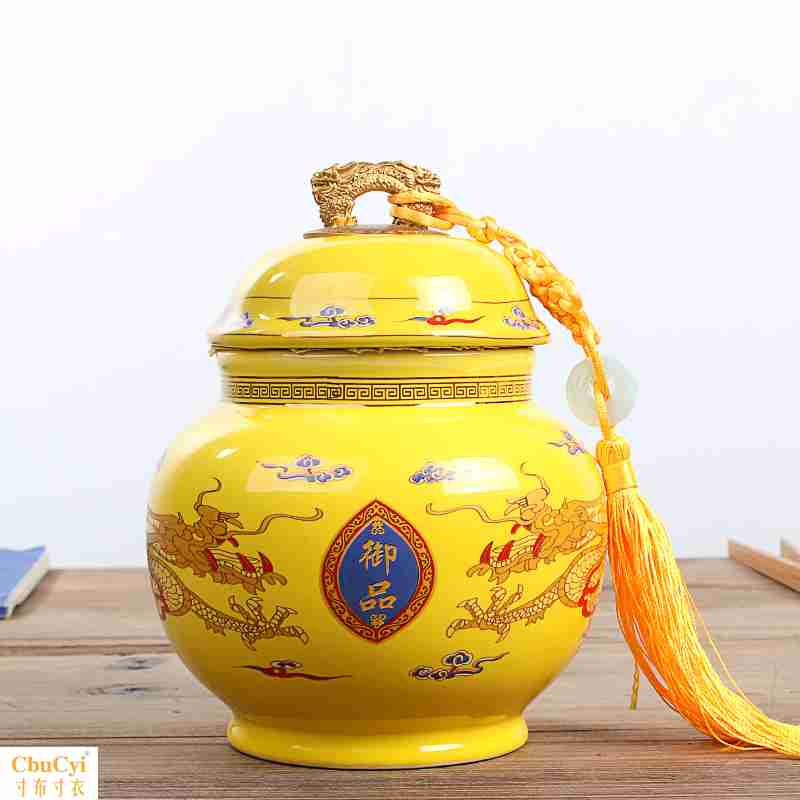 Retro new pattern Chinese style Tea pot ceramics Canister trumpet Storage Jar Tie Guanyin Tea box Tea warehousein the Tableware , Tea set , Tea caddy category - from Buy2taobao.com to provide professional Taobao agent buy service