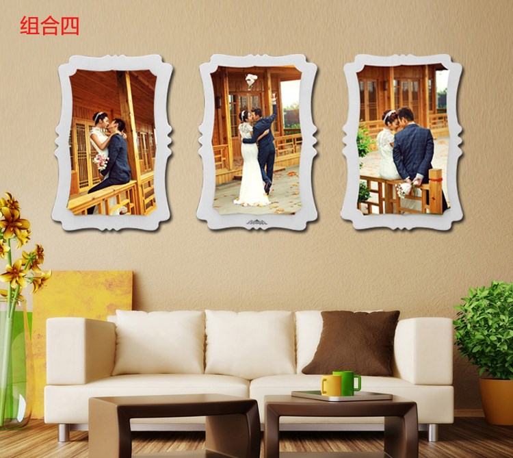Crystal photo frame Wall hanging combination Conjoined Photo wall originality Wedding photos make marry Photo a living room A wallin the Home accessories , Frame/Frames category - from Buy2taobao.com to provide professional Taobao agent buy service
