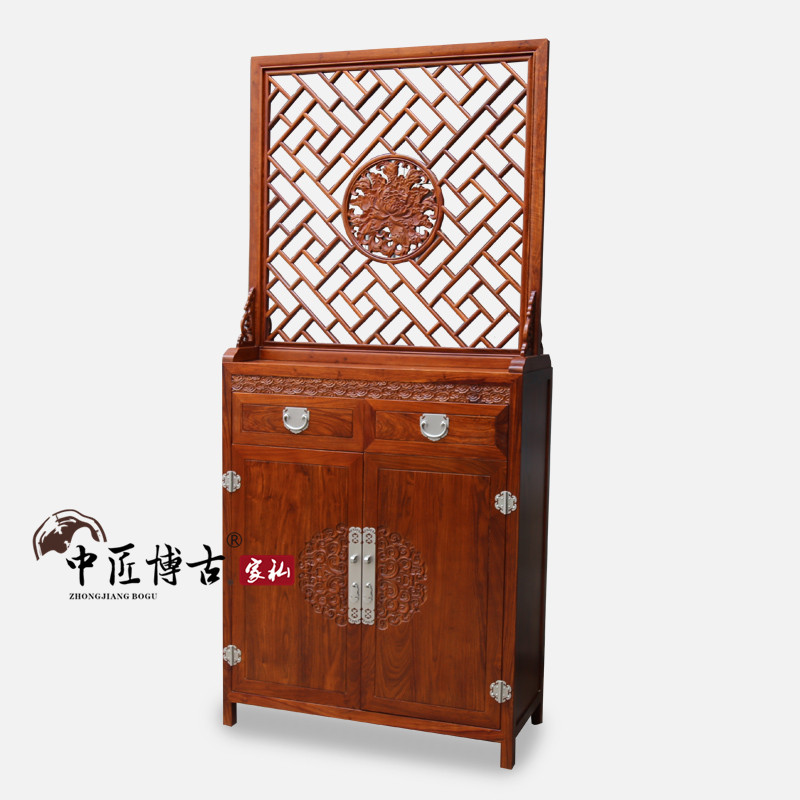 新中式鞋柜多功能实木隔断柜刺猬紫檀家具进门一体式屏风鞋柜定制在类目 住宅家具, 柜类, 鞋柜中 - 来自Buy2taobao.com提供专业的淘宝代购服务