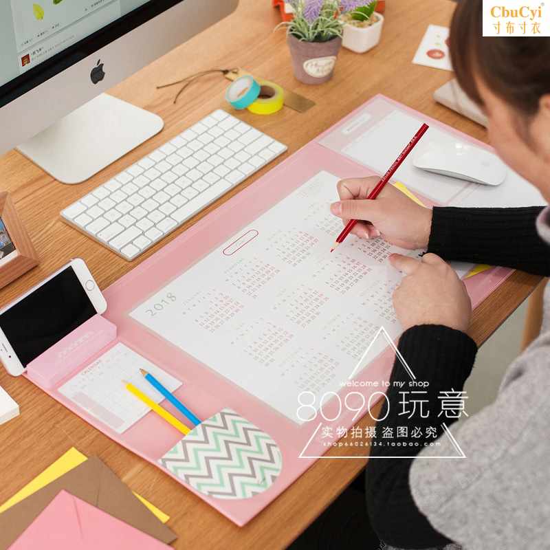 2019款韓國文具大鼠標墊日程表桌面墊子超大加厚辦公桌墊可愛在類目 電腦硬件/顯示器/電腦周邊, 電腦周邊, 鼠標墊/貼/腕墊中 - 來自Buy2taobao.com提供專業的淘寶代購服務