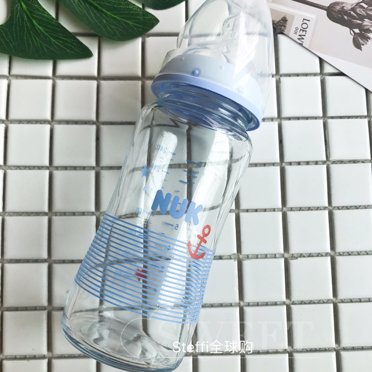 New German Edition NUK Wide mouth Anti-flatulence Silicone pacifier Glass bottles 240ml Newborn baby necessaryin the Diapers/Care/Feeding/Push lathe , Feeding bottle/Bottles related , Feeding bottle category - from Buy2taobao.com to provide professional Taobao agent buy service