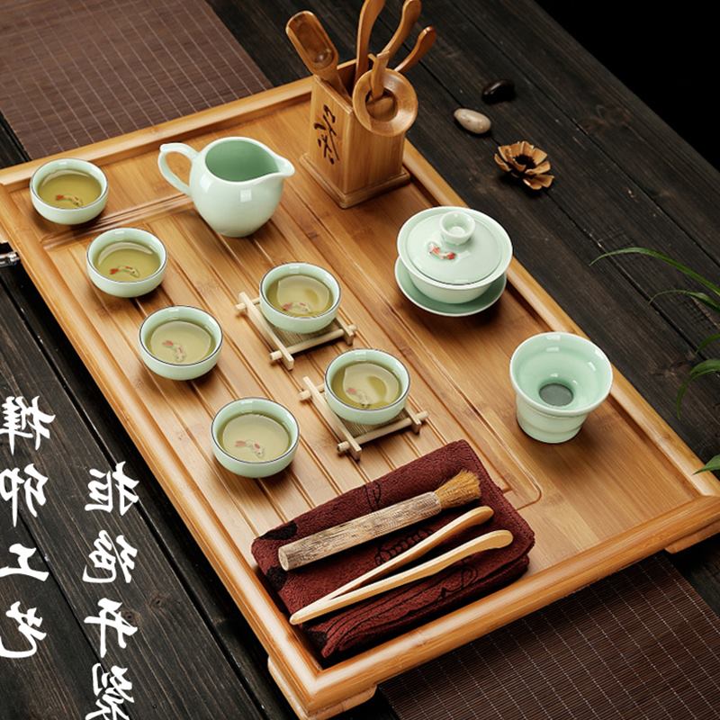 蝶小梦~竹制茶盘实木简约茶海功夫茶具套装茶托盘家用平板茶台潮在类目 餐饮具, 茶具, 茶盘中 - 来自Buy2taobao.com提供专业的淘宝代购服务