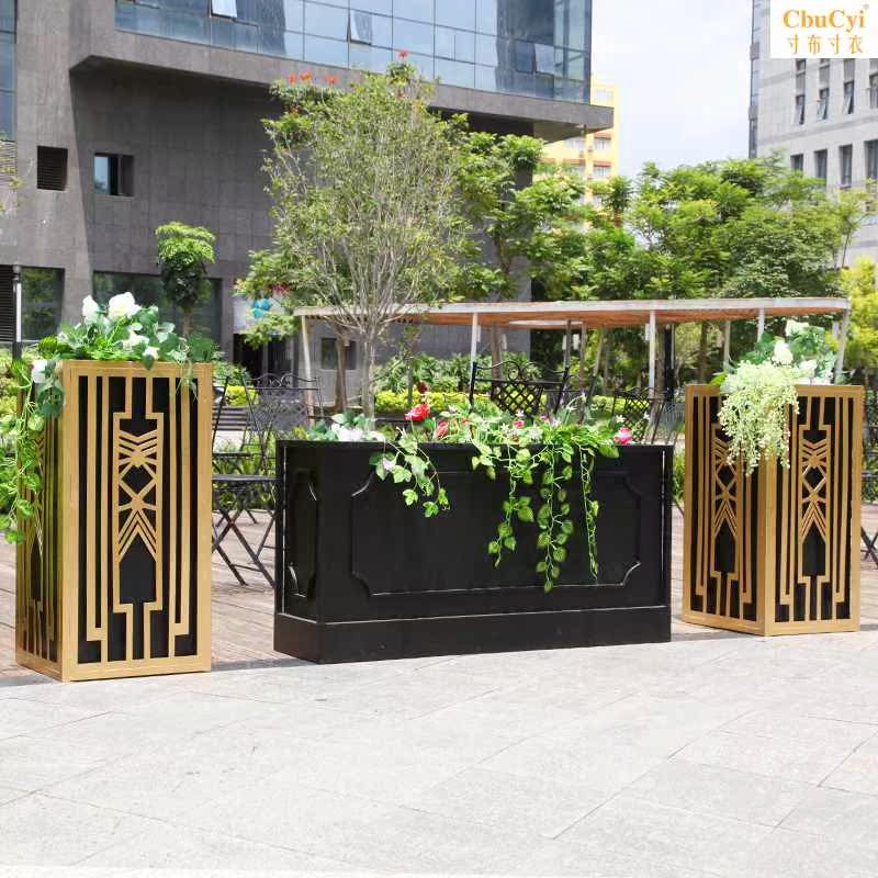 户外商业街花架铁艺不锈种植花盆隔断围栏长方形花槽酒店外摆花箱在类目 鲜花速递/花卉仿真/绿植园艺, 花瓶/花器/花盆/花架(新), 花架中 - 来自Buy2taobao.com提供专业的淘宝代购服务