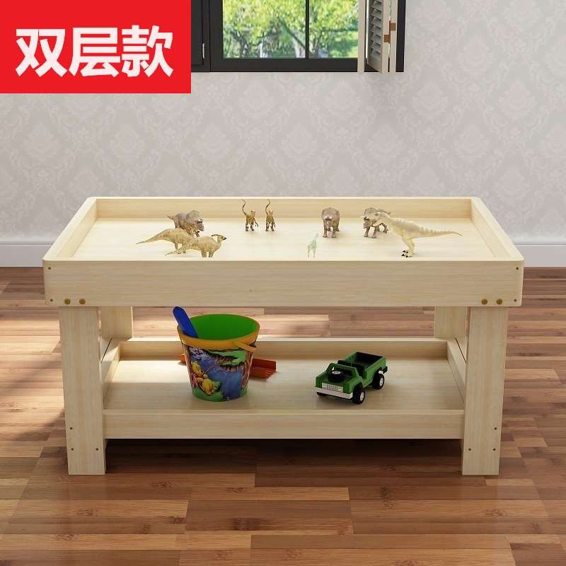 兒童實木沙盤遊戲玩具積木桌子多功能升降凹槽收納寫字玩沙台在類目 玩具/童車/益智/積木/模型, 早教/智能玩具, 多功能玩具臺/遊戲桌中 - 來自Buy2taobao.com提供專業的淘寶代購服務