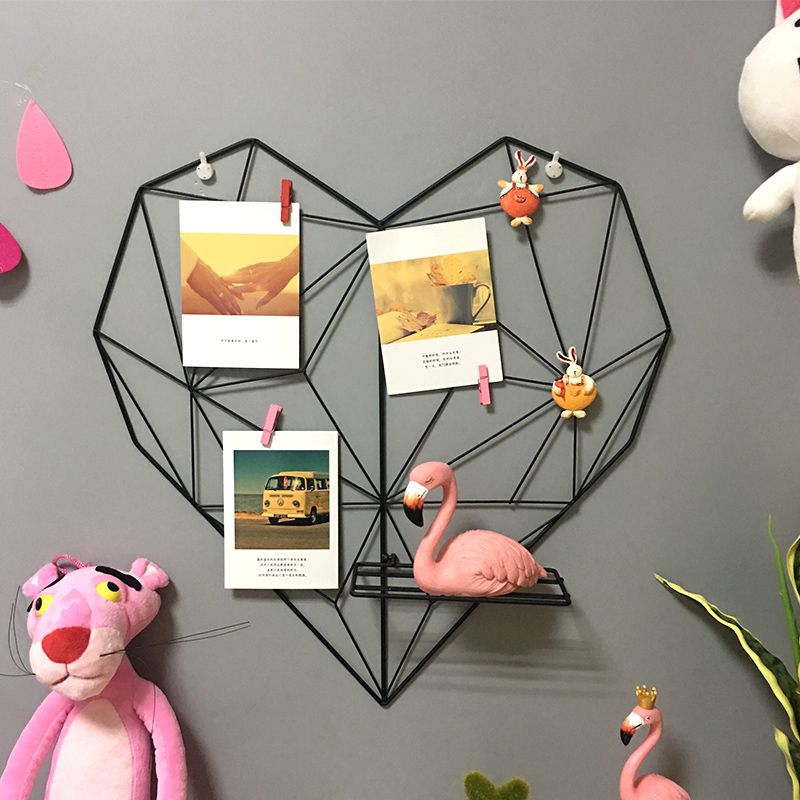 girl Heart-shaped Iron art grid Photo wall decorate suspension ins dormitory dorm Background wall Hemp rope Clampin the Home accessories , Photo/Photo Wall , Photo Wall category - from Buy2taobao.com to provide professional Taobao agent buy service