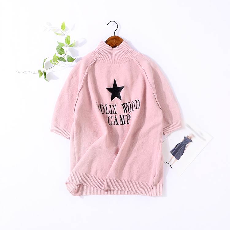 L@21 2019秋冬新款韩版风时尚百搭星星字母半高领套头毛衣|msdalam kategori Butik wanita / wanita, sweater - dari Buy2taobao.com untuk memberikan perkhidmatan ejen Taobao profesional membeli