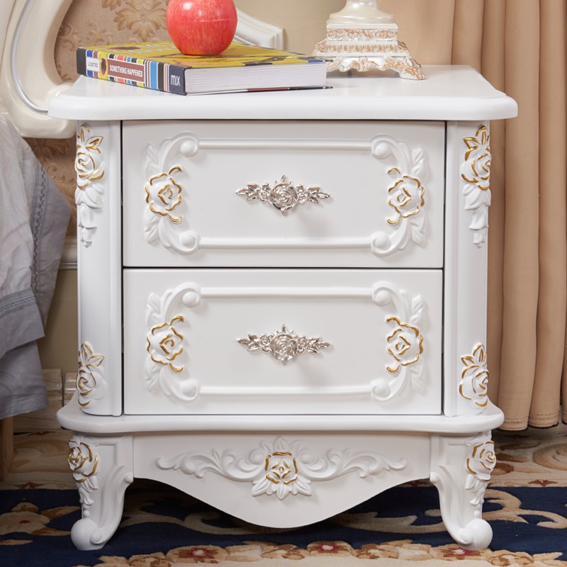 European style bedside cupboard Simplicity Carved solid wood Small cabinet Ready white bedroom Northern Europe Storage modern Bedside cabinetin the Residential furniture , Cabinet , Bedside cabinet category - from Buy2taobao.com to provide professional Taobao agent buy service