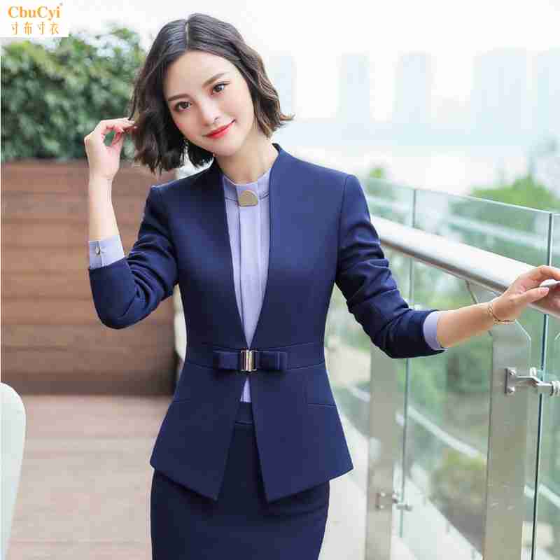 秋冬新款职业套装西正女大学生面试时尚气质修身酒店美容院工作服|ruв категории Женская одежда, костюм/студенты школьную форму/обмундирования, профессионального женский костюм - от Buy2taobao.com для оказания профессиональной услуги покупки агента Taobao