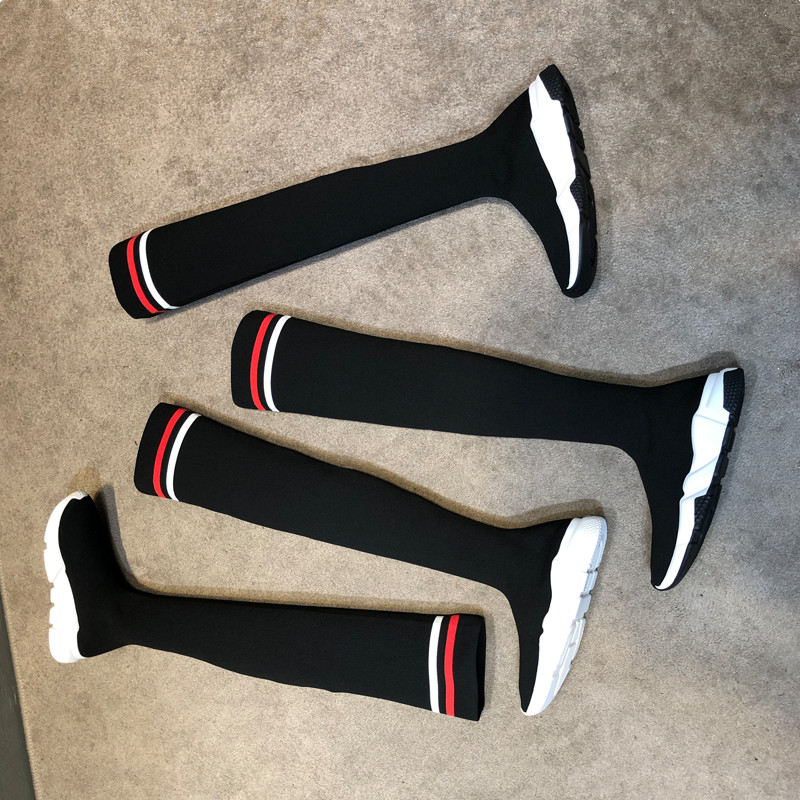 Elastic force Socks Korean Edition ulzzang Female knee boots 2019 new pattern Flat bottom The increase in Women's Shoesin the Women's Shoes, Boots category - from Buy2taobao.com to provide professional Taobao agent buy service