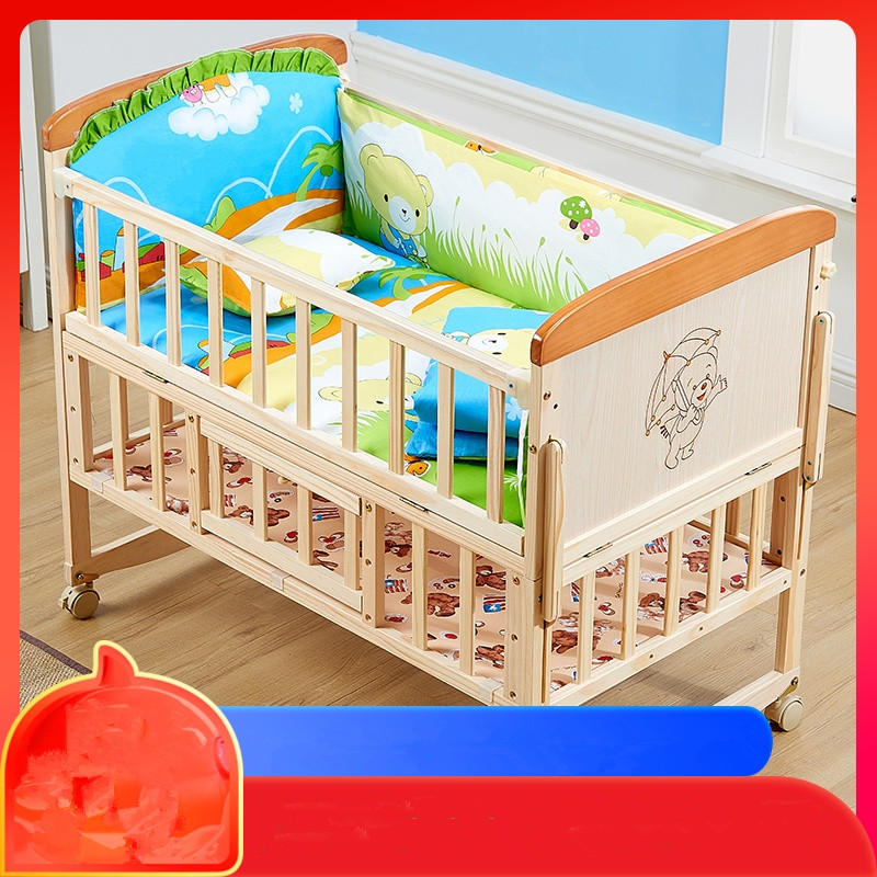 doctor solid wood Baby bed baby Cradle bed BB Shook her bed Newborn Little bed Moses baskets Mosquito net Rollerin the Diapers/Care/Feeding/Push lathe , Crib/Crib/Cradle/Chair , Crib/Children's beds category - from Buy2taobao.com to provide professional Taobao agent buy service
