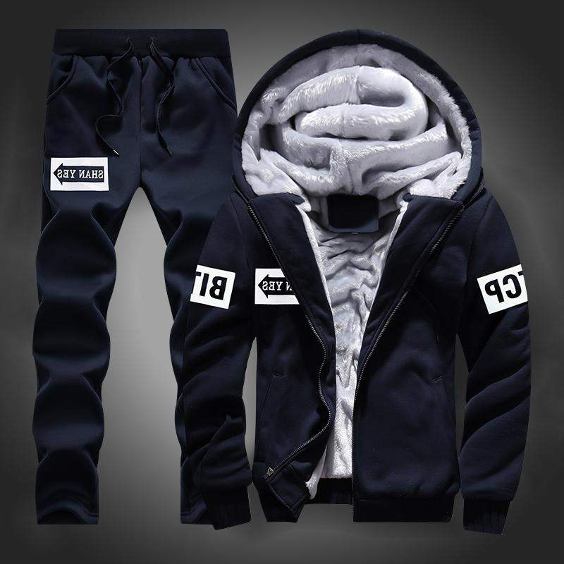 suit Autumn and winter Trend Hooded Plush thickening coat man student Athletic Wear leisure time Sweater Two piece setin the Men's clothing, Set , Leisure sports suit category - from Buy2taobao.com to provide professional Taobao agent buy service