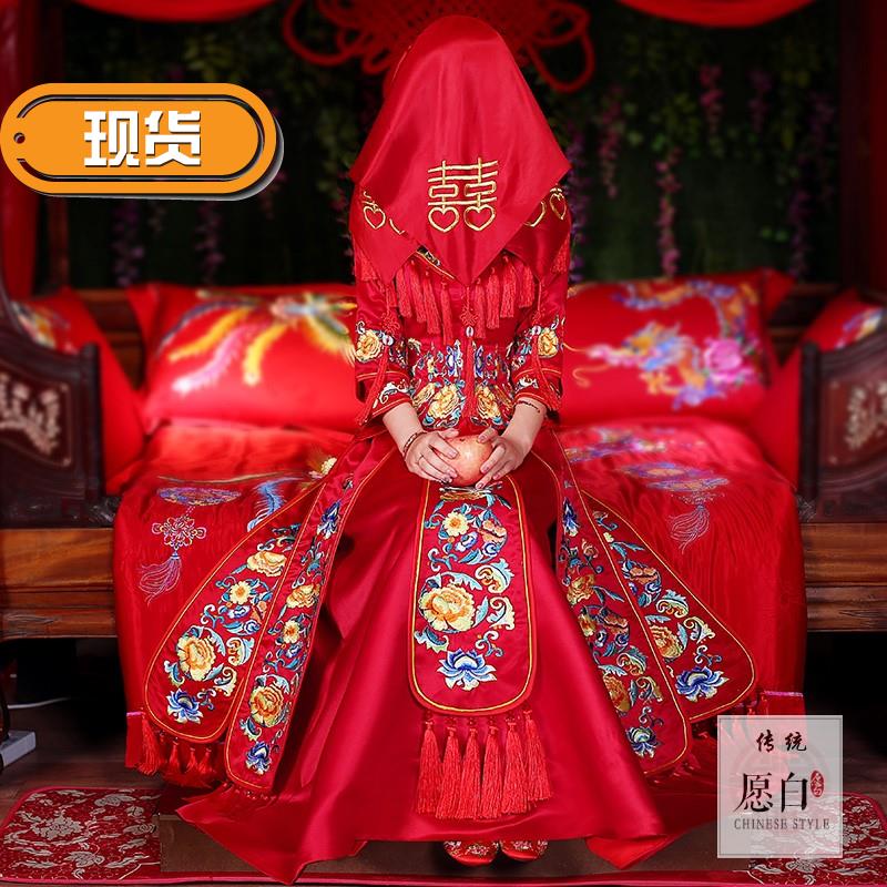 秀和服头饰女适合圆脸结婚v缎面大码汉服复古显瘦红色梦幻在类目 女装/女士精品, 婚纱/旗袍/礼服, 旗袍中 - 来自Buy2taobao.com提供专业的淘宝代购服务