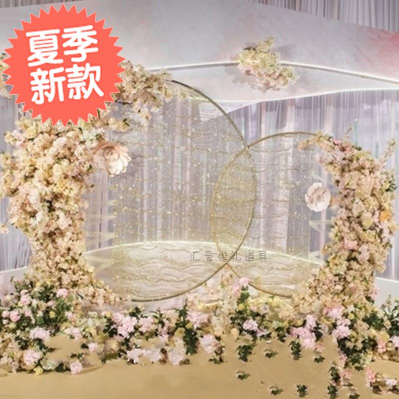婚庆道具新款铁艺单杆圆环架子定制架子圆圈圆形拱门K花门背景装|msdalam kategori bekalan perayaan/hadiah, set perkahwinan/props, Arch - dari Buy2taobao.com untuk memberikan perkhidmatan ejen Taobao profesional membeli