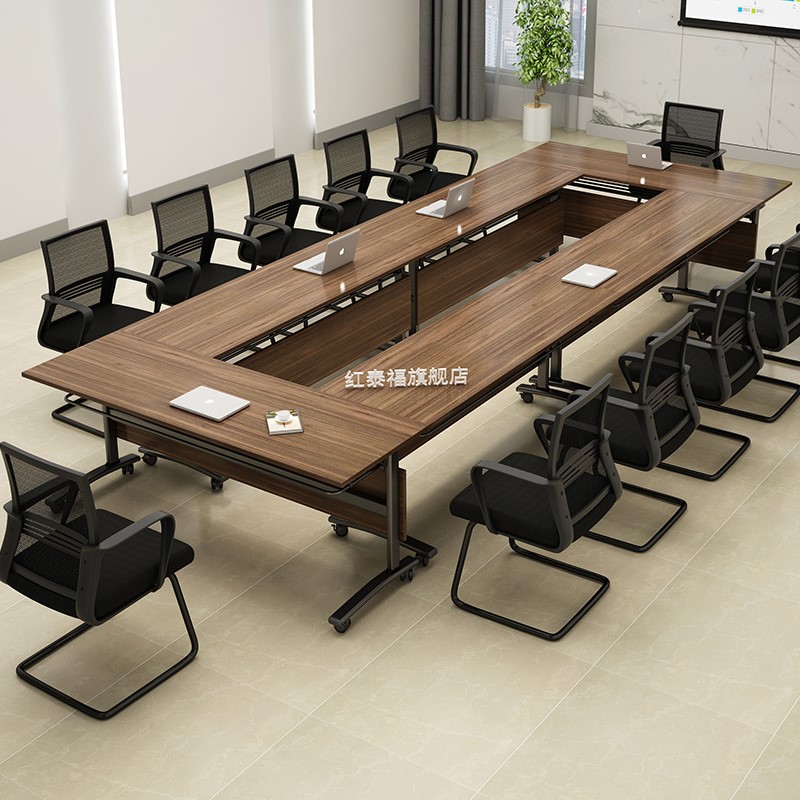 折叠会议桌长桌简约现代长条桌培训桌椅组合长方形会议室办公家具|ruв категории коммерческий/офисная мебель, офисная мебель, стол, стол - от Buy2taobao.com для оказания профессиональной услуги покупки агента Taobao