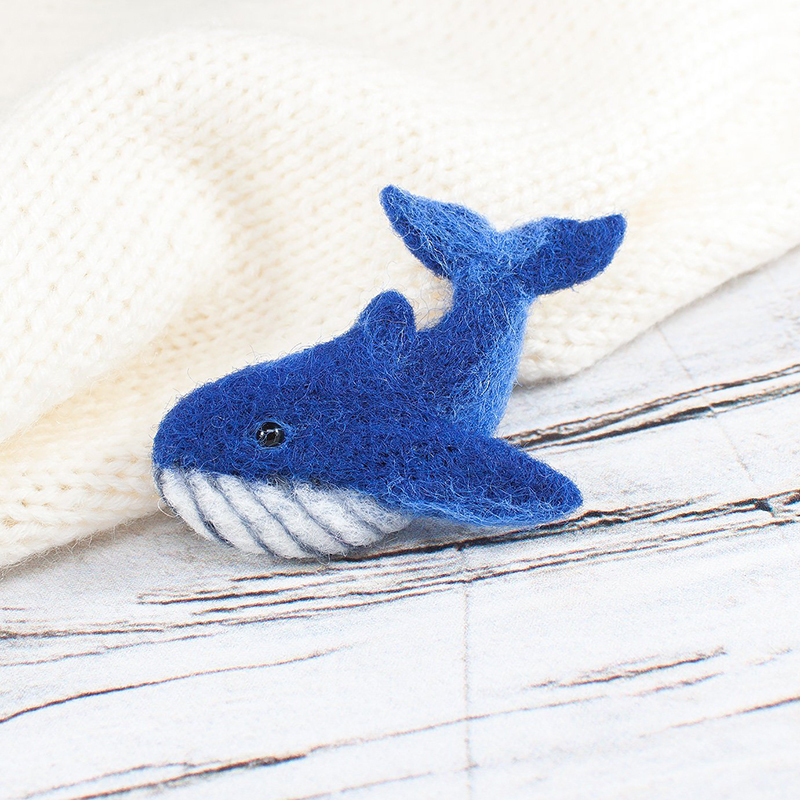 Wool Felt Poke fun gift gift Hand-made DIY Cartoon Material package whale Send timein the Accessories/Fashion Jewelry, Brooch category - from Buy2taobao.com to provide professional Taobao agent buy service