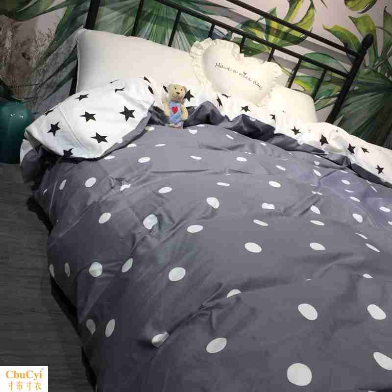 Cotton Simplicity lattice singleton Quilt cover the republic of korea student Dormitory list Double 2.0mx2.3 pure cotton stripe Quilt coverin the Bedclothes , Quilt category - from Buy2taobao.com to provide professional Taobao agent buy service
