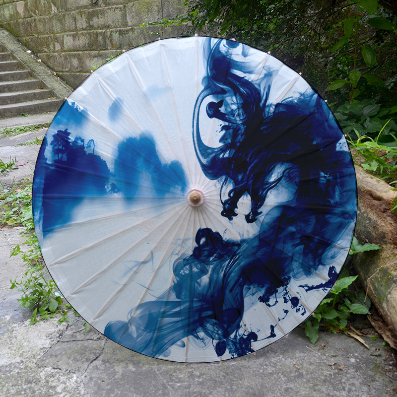 customized Rainproof Sunscreen YouZhiSan Luzhou Bamboo classical Jiangnan dance show cos decorate Ink Dragon packagein the Home accessories , Craft umbrella category - from Buy2taobao.com to provide professional Taobao agent buy service