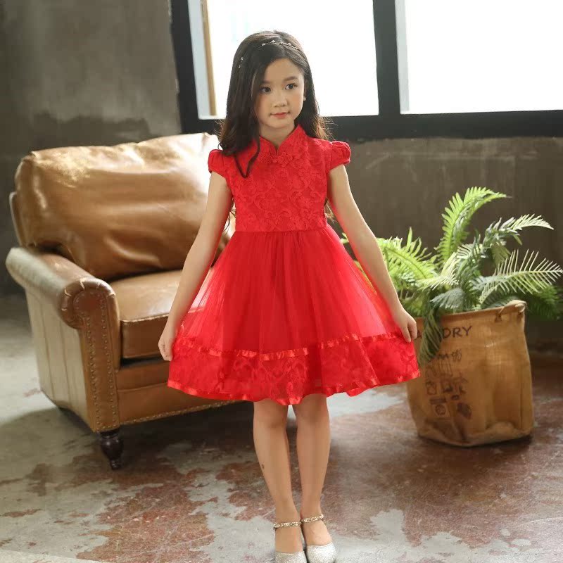 Spring and summer New products girl Dress Jacobs lovely Princess Dress children Chinese style gules Pompous skirtin the Children/Baby/Family fitted , Skirt(New) , Dress category - from Buy2taobao.com to provide professional Taobao agent buy service