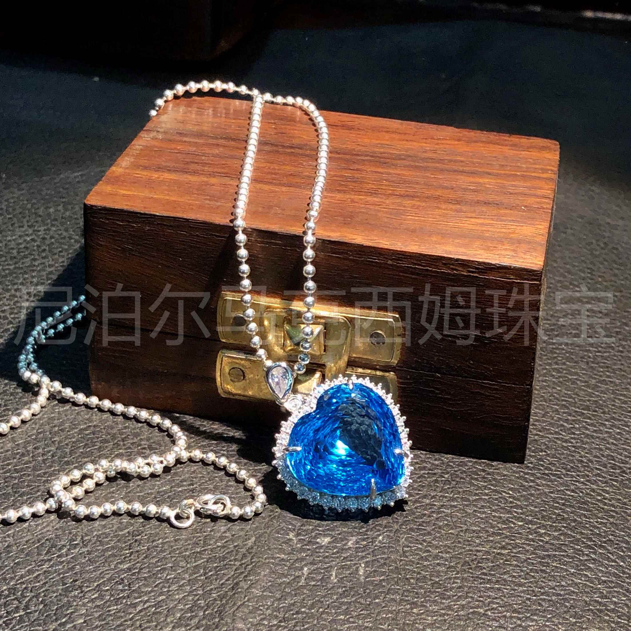 Nepal handmade Switzerland Topaz Perliamo Pendant heart-shaped Original design Light extravagance Jewellery temperamentin the Accessories/Fashion Jewelry, Pendant/Pendant  category - from Buy2taobao.com to provide professional Taobao agent buy service