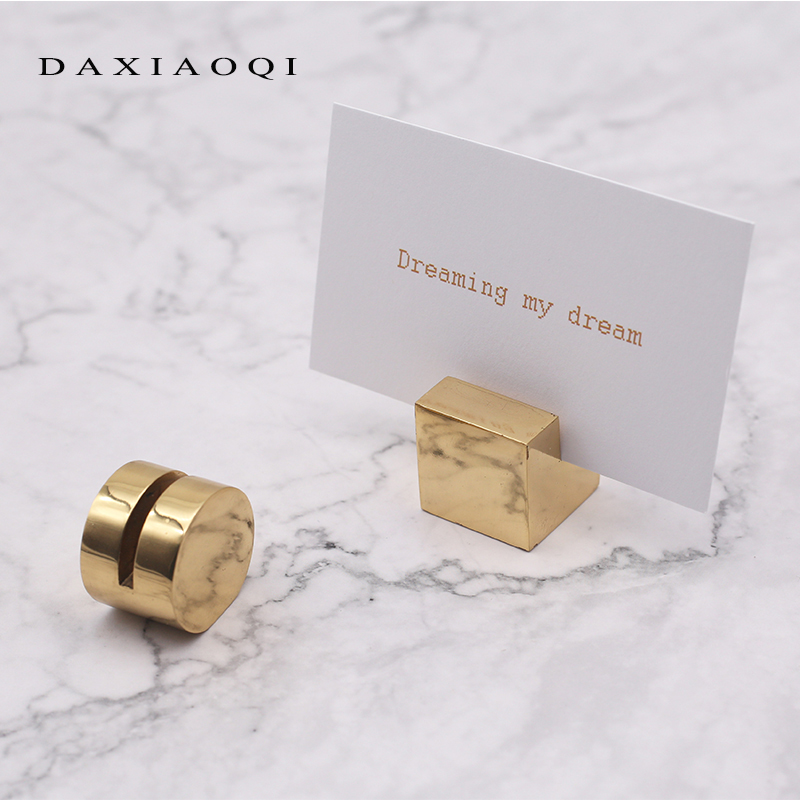 brass Geometry design business card Photo frame Price originality Home Furnishing Jewelry desktop Label clips Taiwan card giftin the Home accessories , Frame/Frames category - from Buy2taobao.com to provide professional Taobao agent buy service