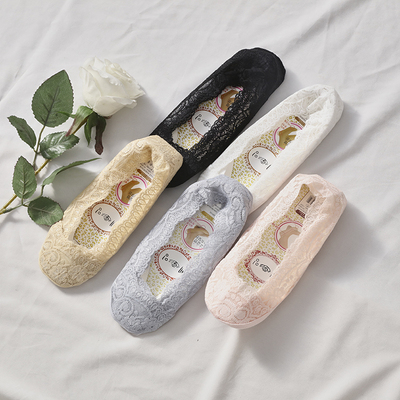 水沐森~蕾丝船袜，春夏BI备硅胶防滑隐形浅口低帮蕾丝女袜船袜