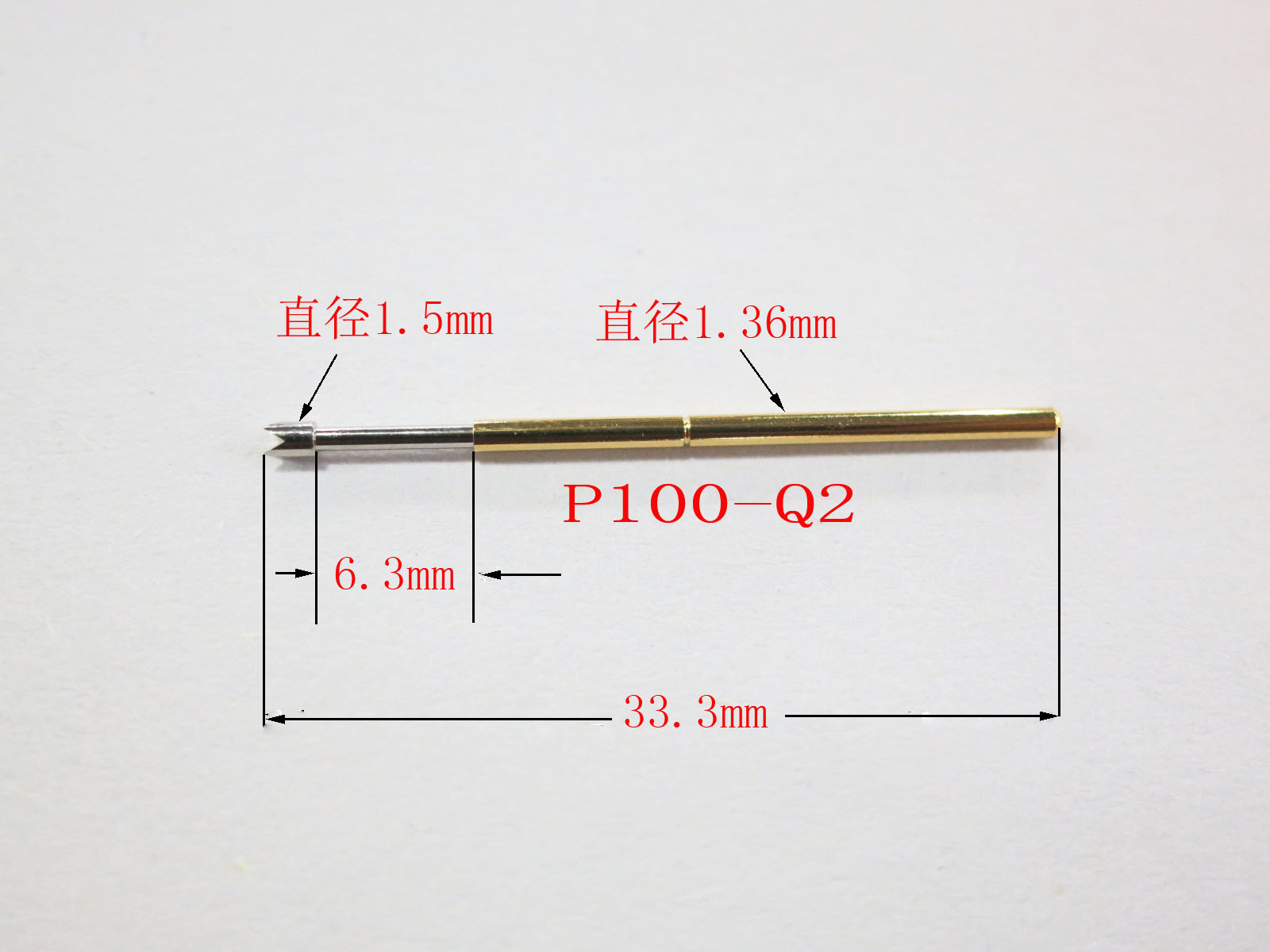 P100-Q2(四爪头)测试针 探针 1.36顶针 弹簧针 机架针 治具针在类目 3C数码配件, 电子元器件市场, 实验器材/测试器材/开发工具, 测试针/探针中 - 来自Buy2taobao.com提供专业的淘宝代购服务
