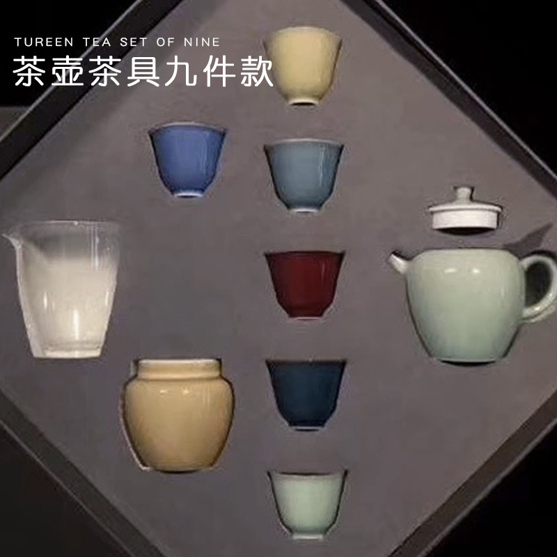 手工景德镇颜色釉茶具套组茶叶罐盖碗公道杯品茗杯茶壶整套|ruв категории посуда, чайный сервиз, набор чайный сервиз - от Buy2taobao.com для оказания профессиональной услуги покупки агента Taobao
