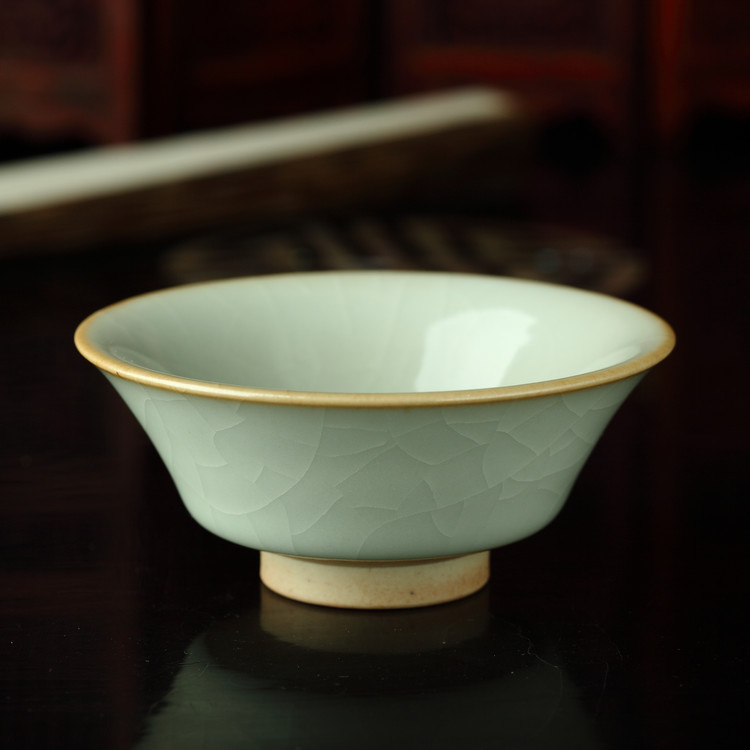 【分寸匠心】九寸汝窑 天青汝瓷开片茶杯 汝瓷个人杯 撇口盏在类目 餐饮具, 茶具, 茶杯中 - 来自Buy2taobao.com提供专业的淘宝代购服务