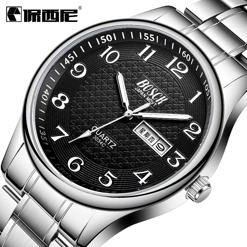 Dual calendar Mens Watches classic old age waterproof Noctilucent Quartz watch leisure time fashion gift customizedin the Wristwatch , Watch category - from Buy2taobao.com to provide professional Taobao agent buy service