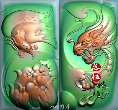 Dragon Phoenix Pendant Carved Jade carving Ivory Gudiao Wood carving JDP relief computer Topstone 4126in the Home accessories , Carving , Jade carving category - from Buy2taobao.com to provide professional Taobao agent buy service