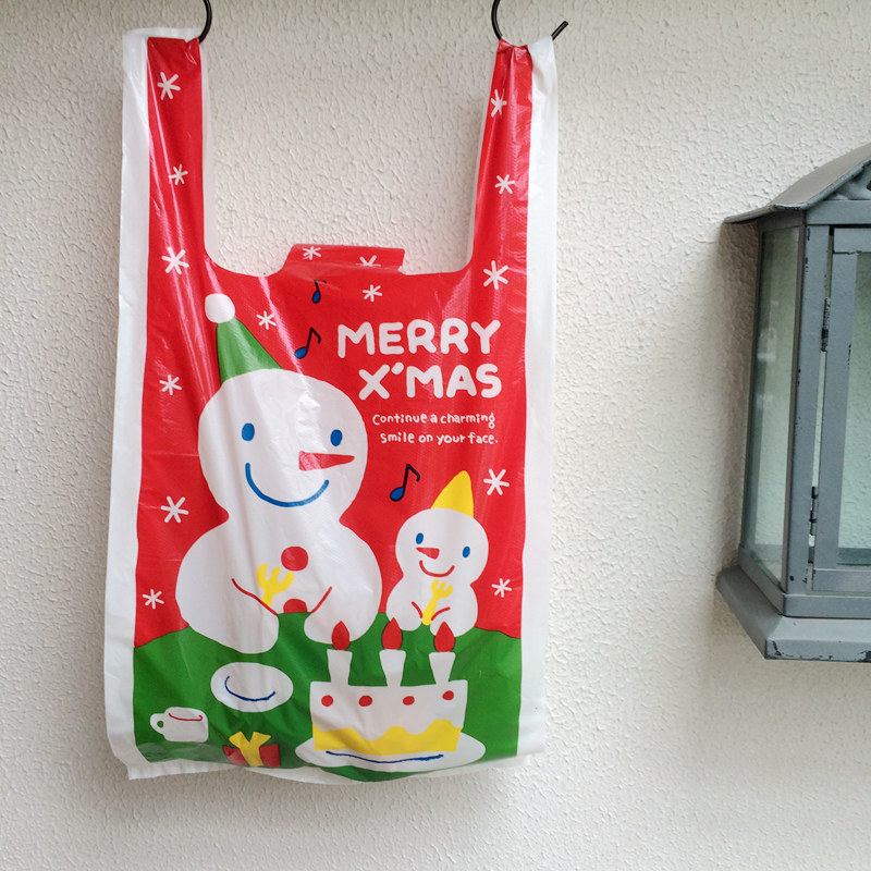 圣诞Xmas塑料袋购物袋超市手提袋食品包装袋节日打包袋马甲袋批发|ruв категории офисное оборудование/расходные материалы/соответствующие услуги, упаковочного оборудования/знаки и расходных материалов, мешок подарков/пластиковый мешок - от Buy2taobao.com для оказания профессиональной услуги покупки агента Taobao