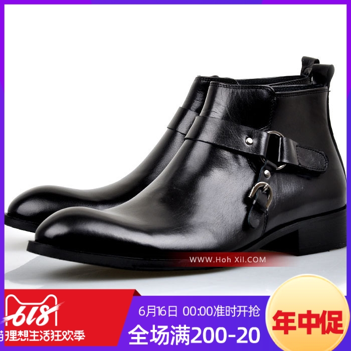 Genuine Hot Boots Full cowhide new pattern collocation Boots Help formal wear Gaobang Men's Shoes blackin the Men's Shoes, Boots  category - from Buy2taobao.com to provide professional Taobao agent buy service
