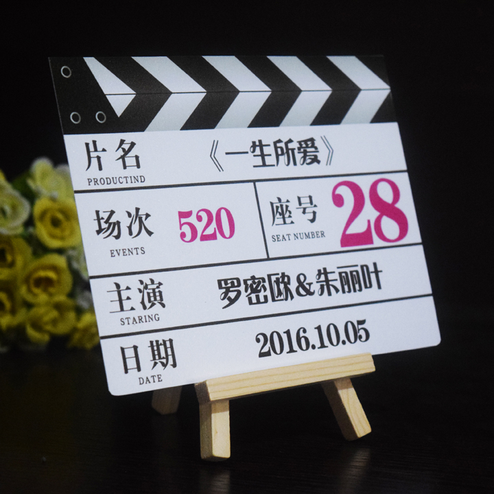 热销婚庆用品婚宴布置婚礼席位卡桌卡定制创意座位卡桌号牌含木架|ruв категории фестиваль товаров/подарок, карты мест - от Buy2taobao.com для оказания профессиональной услуги покупки агента Taobao