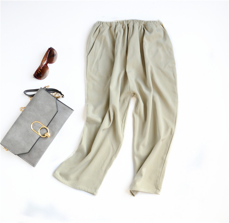 Silkworm Real silk Ladies Simplicity Dichotomanthes Pants Cropped Trousers thickening Heavy pocket Summer wildin the Women's clothing/Boutique , Pants , Casual pants category - from Buy2taobao.com to provide professional Taobao agent buy service
