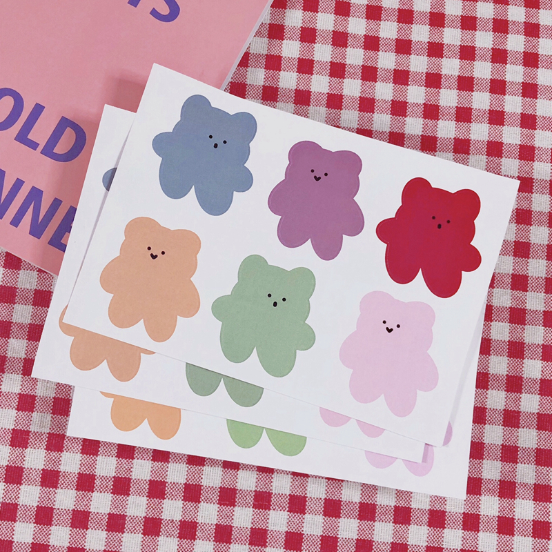 ins Famous colour Little Bear Soft sweets lovely Cartoon waterproof Sticker PDA Mobile phone shell decorate Sealerin the 3C Digital Accessories, Cell Phone Accessories , Phone Accessories , Phone stickers category - from Buy2taobao.com to provide professional Taobao agent buy service